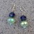 Sea Foam Silver Dangler Earrings